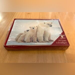 ⭐️BOGO//14-pack Polar Bear Christmas Cards